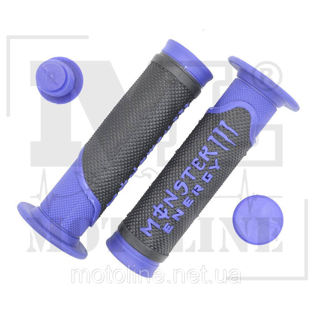 Грипси, ручки керма 0001 Monster Energy (синій) (CH) Mototech, фото 1