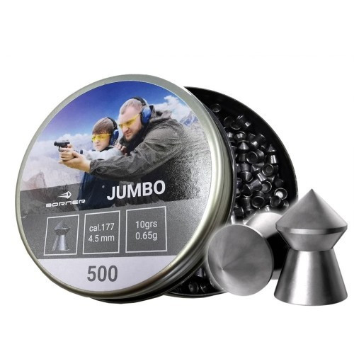 Кулі для пневматики Borner Jumbo 0.7 гр / 4.5 мм / 500 шт
