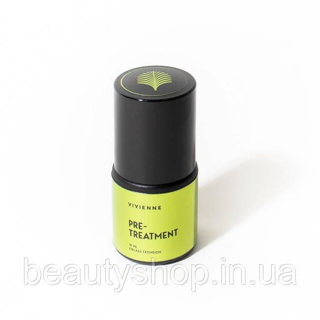 Обезжирювач VIVIENNE 15 мл | NEW (Pre-Treatment) | Для нарощування вій 🔵