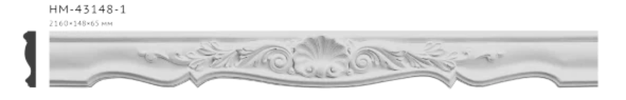 Молдинг для стін, гладкий, Classic Home HM-43148-1 , ліпний декор з поліуретану