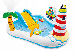 Дитячий ігровий центр-басейн з гіркою Весела риболовля Intex 57162