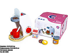 Детская деревянная игрушка "Кофе-машина" QCL3006