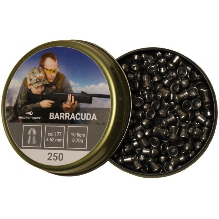Кулі для пневматики Borner Barracuda 0.7 гр / 4.5 мм / 250 шт