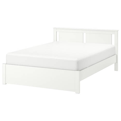 Купить IKEA SONGESAND Кровать, белая/Luroy, 140х200 см (492.412.82 ...