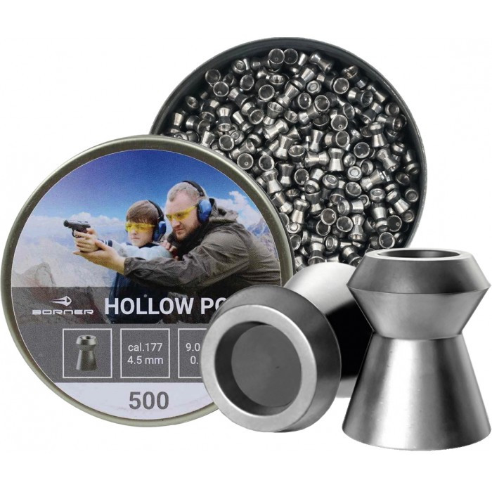 Куля експансивна Borner Hollow Point 0.58 гр / 4.5 мм / 500 шт, фото 1