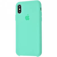 Чехол Silicone Case для iPhone X / Xs Spearmint (силиконовый чехол мятный силикон кейс на айфон Х Хс 10 с)