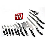 Набір кухонних ножів професійні ножі 13 в 1 міцні гострі, фото 7