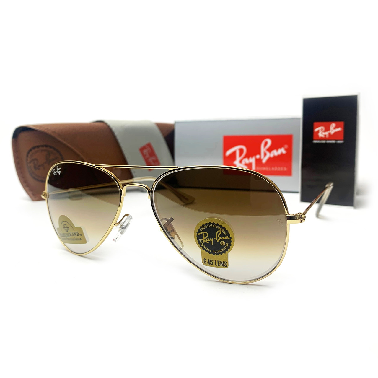 Сонцезахисні Окуляри Ray-Ban Aviator Краплі 3026 (Скло)