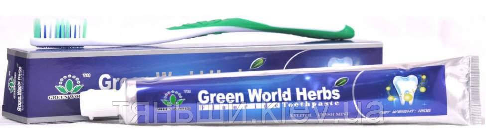 Зубная паста + зубная щетка "Green World", Грин Ворлд