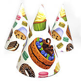 Ковпак святковий 15 см "Десерти"