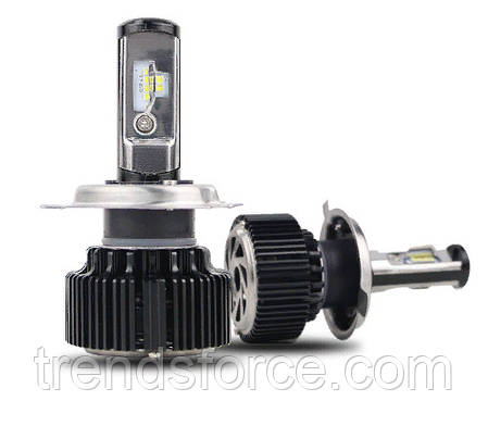 Світлодіодні автолампи з кулером TurboLed HeadLight T6-H4 Led 6000K/8000Lm 152642, фото 2