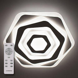 Стельовий світлодіодний світильник з пультом ДК LUMINARIA GEOMETRIA SOTA 80 W ST500 WHITE 220V IP44