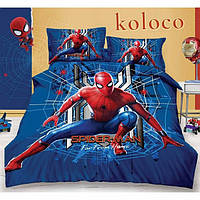 Дитяче полуторна постільна білизна Людина Павук Спайдермен ( бавовна )