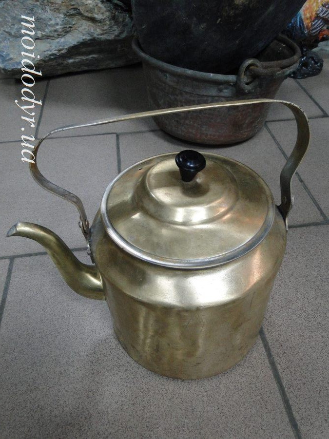 Латунний чайник 1955 р декор в робочому стані