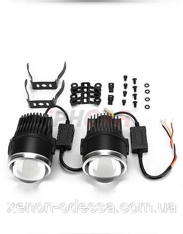 Протитуманні світлодіодні фари Bi-LED 2.5" FOG 5500 K M618 iPHCar, фото 1