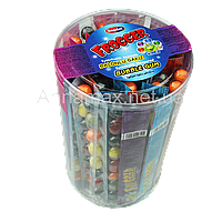 Жувальна гумка Frogger 42 шт/уп, у формі  драже, фруктово-ягідним смаком для дітей та дорослих.