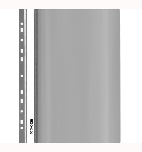 Папка-швидкозшивач A4 Economix з перфорацією Сіра E31510-10