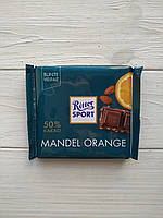 Шоколад темный с миндалем и апельсином Ritter Sport Mandel Orange 100гр. (Германия)