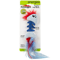 Іграшка для котів Petstages Feather Fish Bone (11см+пір'я)