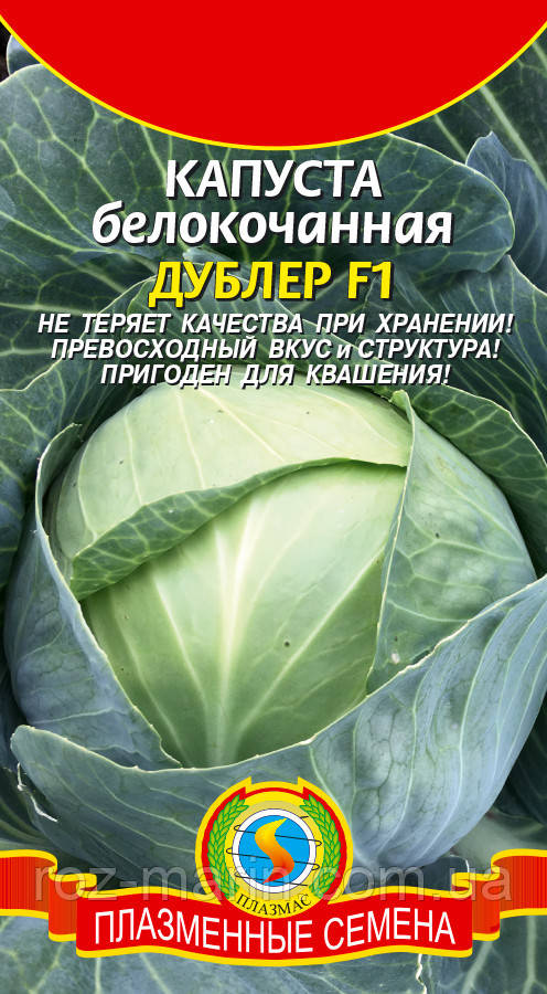 Насіння капусти Капуста білокачанна Дублер F1 5 штук (Плазмові насіння)