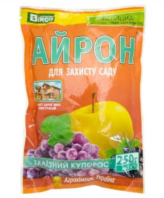 Фунгіцид Айрон залізний купорос 250 г Агрохімпак, фото 1