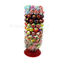 Льодяники на паличці Roks Асорті на стійці 120 шт