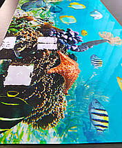 Захисна скатертина м’яке скло з фотодруком Вода мартіні оливка 60 х 100 см (1,2 мм), фото 5