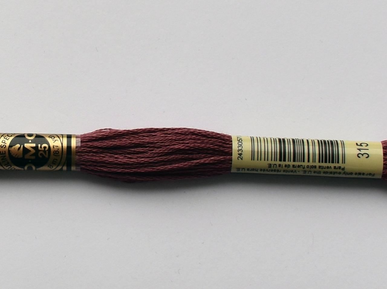 Нитки мулине DMC цвет 315 античный розовато-лиловый, ср.т., арт.117 - фото 1 - id-p107347638