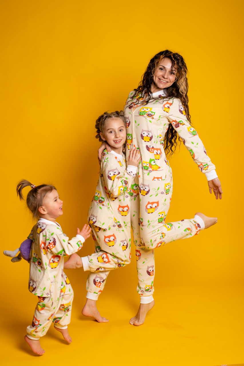 Піжама дитяча з кишенею на попі SweetJama Kids "Сов'ята", фото 1