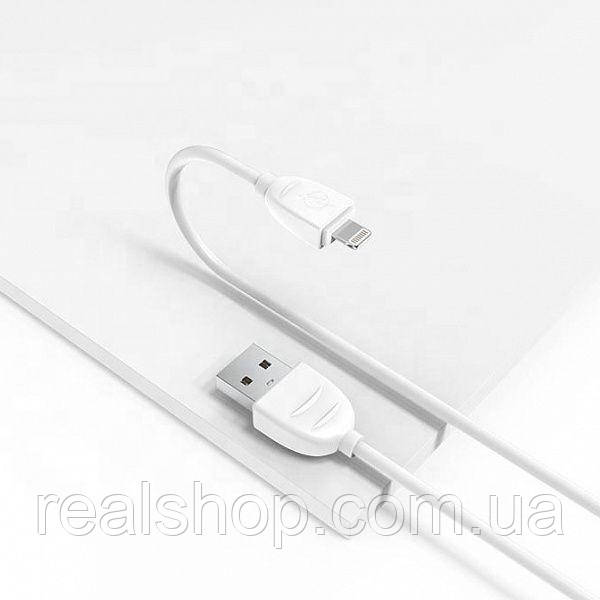 Кабель USB - Lightning EZRA DC19 1m White, фото 1