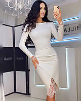 Красива жіноча сукня футляр Краса з мереживом і стягуючим ефектом Smf5389