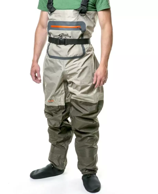 Забродные штаны-вейдерсы для рыбалки Tramp Angler TRFB-004-L Olive TM - фото 1 - id-p1244144544