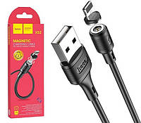 Кабель USB Lightning Hoco X52 Sereno magnetic charging cable 2A/1м черный