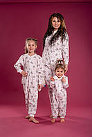Піжама дитяча з кишенею на попі SweetJama Kids "Ведмедик з великим серцем"