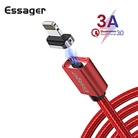 Магнитный кабель красный ESSAGER для Lightning 1метр