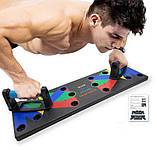 Дошка для віджимань Body building FRW, напори для віджимань на всі групи м'язів, фото 4