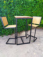 Комплект барний (стіл та стільці) Loft Classic в стилі Лофт "Friends"
