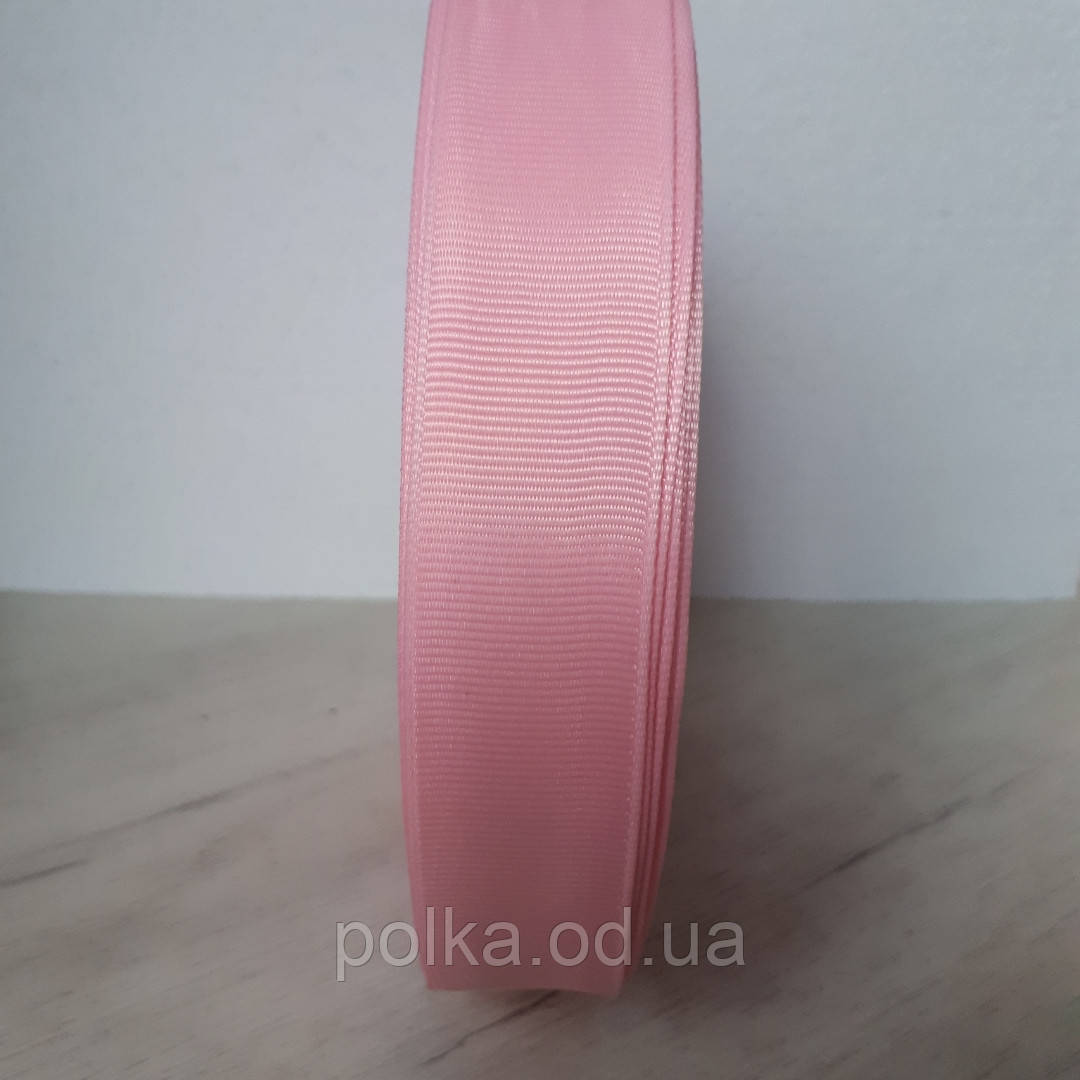 Стрічка репсова 25 мм рожева (1уп=92 м)