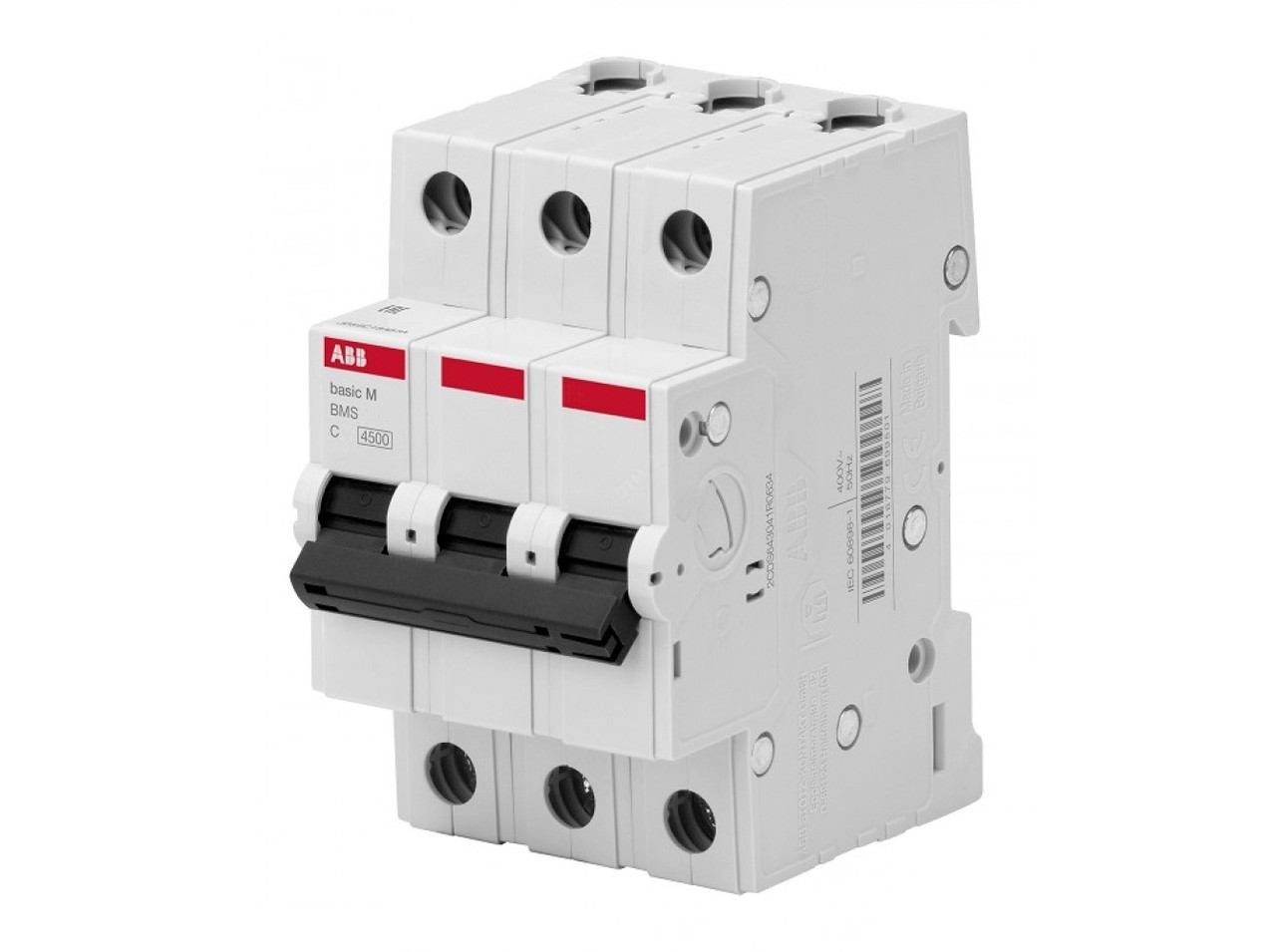 Автоматичний вимикач 40A , 3 ПОЛЮС, ТИП C, BMS413C40 ABB BASIC M, фото 1
