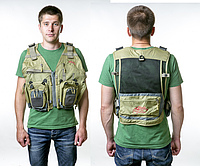 Жилет разгрузочный рыболовный Tramp Angler TRFB-006-S/M Green