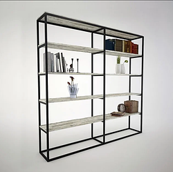 Стелаж в стилі Лофт 2100х2000х350мм, СТЖ01