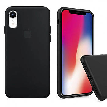 Чохол Silicone FULL case для IPhone Xr Black чорний