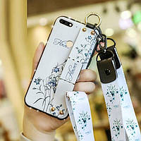 Чохол Lanyard для Huawei Y6 2018 / Y6 Prime 2018 бампер з ремінцем White