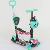 Самокат 5в1 43702 (1) Best Scooter, АБСТРАКЦІЯ, PU колеса, ПІДСВІТКА КОЛЕС, у коробці [Коробка], фото 1