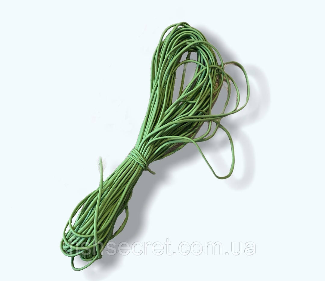 Рыболовная резинка 20 м. 2.5 мм. зелёный - фото 1 - id-p1360009482