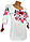 Жіноча вишита сорочка з домотканого полотна з трояндами у білому кольорі великі розміри, фото 4