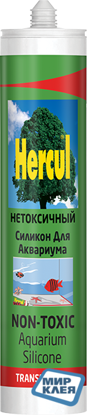 Герметик силіконовий для акваріумів HERCUL AQUARIUM (Херкул) 280 мл. чорний
