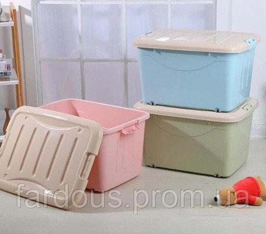 Контейнер на коліщатках для зберігання речей та іграшок, фото 1