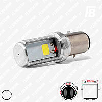 Лампа LED цоколь BA20d (S2, для мотоциклов), 12-85 В, COB*02 (белый)