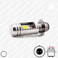 Лампа LED цоколь P15d (P30d, для мотоциклов, H6M), 12-85 В, COB*02 (белый)